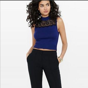 🆕 NWT Express sleeveless mock neck lace top